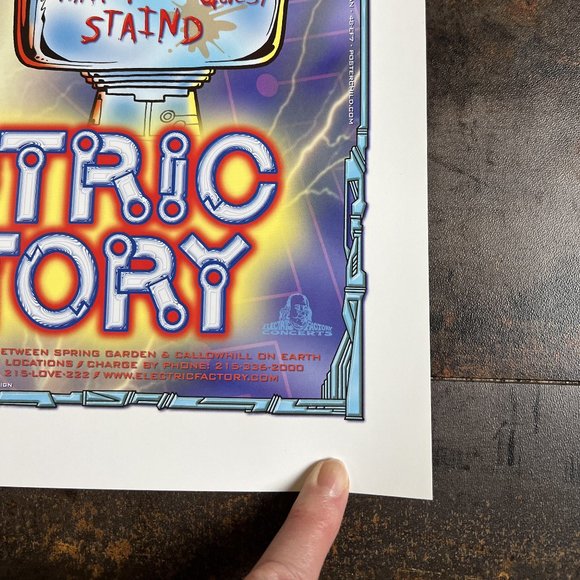 MINT Limp Bizkit/Kid Rock/Staind 1999 Electric Factory, Philly David Dean, 13x21 - Picture 5 of 6